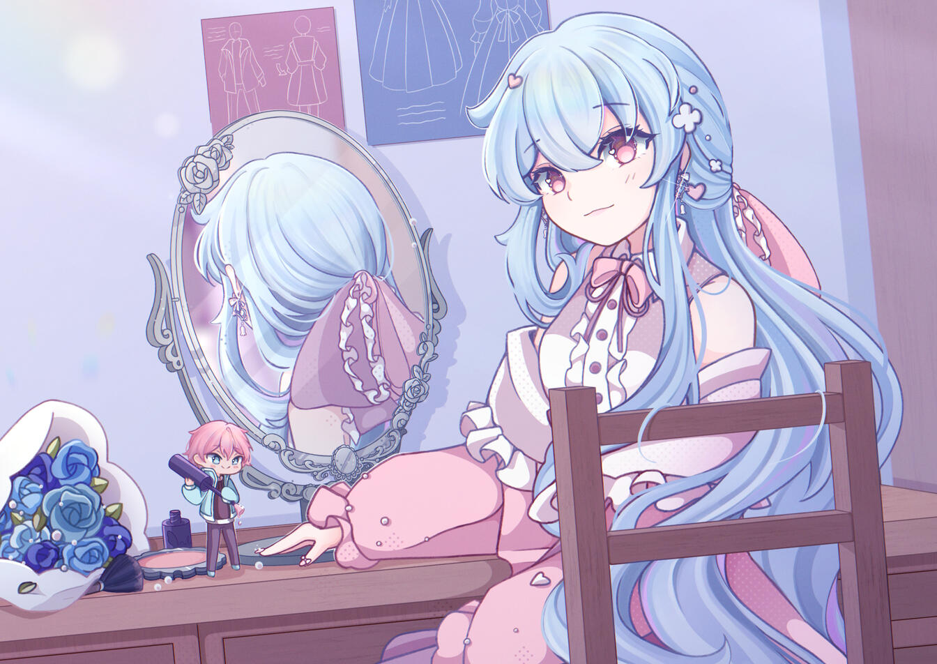 Half-Body Illustration @sallyria_